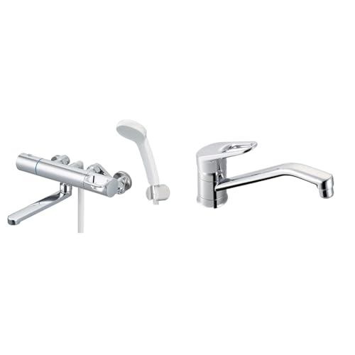 �y�Z�b�g�����zLIXIL (���N�V��) INAX �T�[���X�^�b�g�t�o�X���� RBF-912 (���b�L�n���h���E�G�R�A�N�A�V�����[) ��ʒn�p ���� �V�����[ �������� + INAX �V���O�����o�[ �������� RSF-542YA ��ʒn�p �L�b�`������ ����