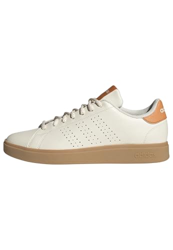 adidas Advantage Base 2.0 Shoes, Zapatos Hombre, Off White/Off White/Focus Orange, 36 2/3 EU