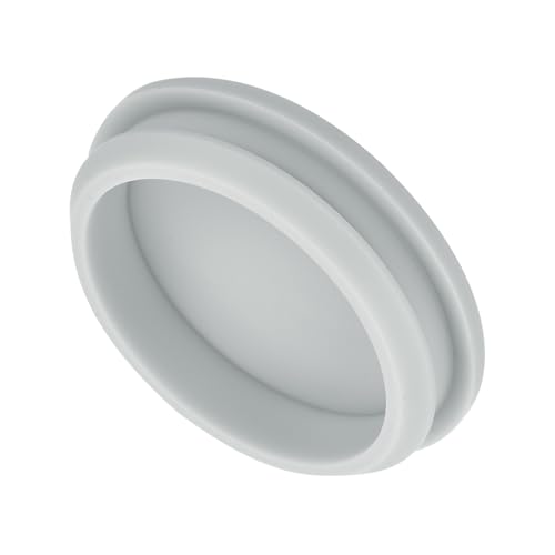 Image of MECCANIXITY 1pcs Silicone Snap in Locking Hole Plugs,48.6mm /1.9 Inch Mounting Diameter Narrow Groove Width 5mm Panel Seal Cover Round for Kitchen Bulkheads Waterproof Sealing Plugs Grey