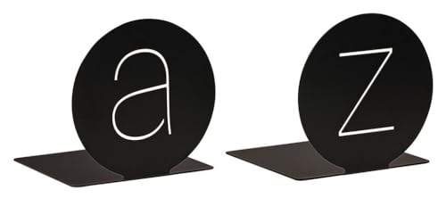 moses. libri_x Sujetalibros Redondo A&Z - Juego de 2 Soportes Decorativos de...
