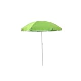 OWIJI Ombrellone Spiaggia Antivento Verde Portatile Leggero Diametro 240 cm Anti UV Parasole Tracolla Custodia Giardino Balcone Terrazza