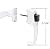 C.R. LAURENCE K5116 CRL White Screen and Storm Door Push Button Latch with Tie Down Screw and 1-3/4" Screw Holes