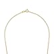 Amor Collier Edelstahl Unisex Damen Herren Halsschmuck, 42 cm, Gold, Kommt in Schmuck Geschenk Box, 2037370