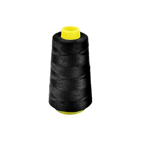 Bobina hilo para coser 100% Poliéster resistente y duradero 3000 M (NEGRO) Cover