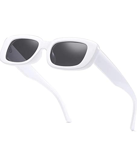 Image of IFLASH Rectangle Sunglasses for Women Retro Fashion Sunglasses UV 400 Protection Square Frame Eyewear