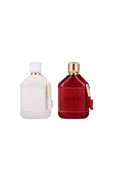 Dumont Nitro Red and White Combo Pack Eau de Parfum Set, 3.45 fl oz Each, 2-Piece Fragrance Combo Pack - 1 Red and 1 White - Image 4