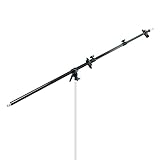 LimoStudio Photography Photo Studio 83' Extendable Boom Arm with Reflector Holder and Universal 1/4 Adapter, AGG2517