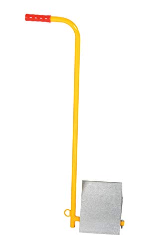 Image of Vestil EALUM-7-H Aluminum Wheel Chock with Handle 11-7 /8 In. x 17-1 /16 In. x 37-9 /16 In. Silver