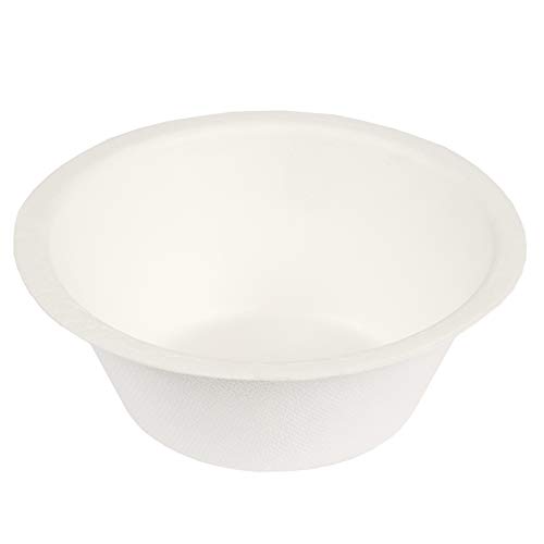 Stalkmarket 100% Compostable Natural Plant Fiber Bowl, 7-Ounce, 600-Count Case
