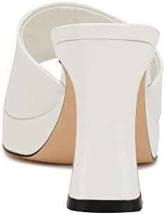 Nine West Women's Beez Heeled Sandal, White 140, 8.5 | Image 3