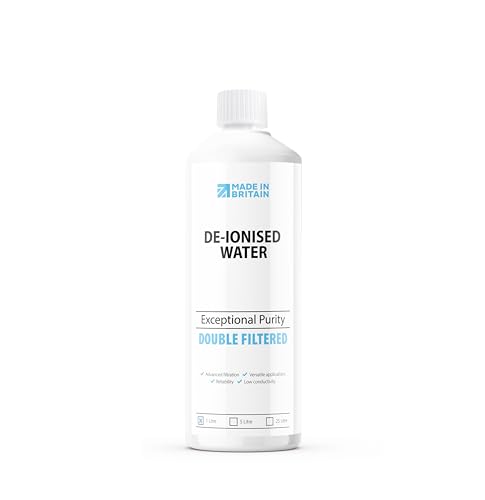 ChemLab - De-Ionised Water | Demineralised Deionised use with Irons Steam Cleaner Car Batteries & Radiators Cleaning Aquarium - 1 Litre