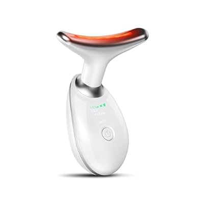 KYOTTANI Neck Face Massager, Face Sculpting Tool, 3 Modes and Vibration for Facial Massager for Double - Chin Wrinkle,Daily Home Use, White