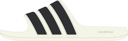 Image of adidas Unisex-Adult Adilette Flow, Off White/Black/Off White, 8