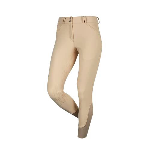 LeMieux Drytex Waterproof Breeches for Women - Equestrian Pants for Horseback Riding - Ladies’ Jodhpur Riding Pants (Beige/US12)