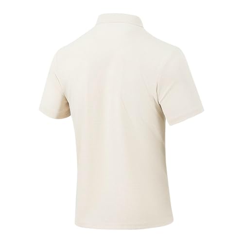 Sinzelimin Mens Casual 2 Piece Set Fashion Short Sleeves Lapel Button Henley Shirts Tops and Lace up Elastic Waist Pants Suit4