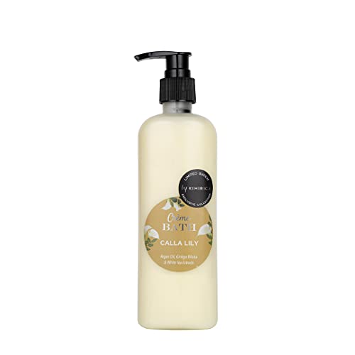 Image of Kimirica Creme Bath Calla Lilly Summer Body Wash - 290ml, 100% Vegan and Paraben Free, Made with White Tea, Ginkgo Biloba, Argan Oil and Enriched with Vitamin E, Pro-Vitamin B5