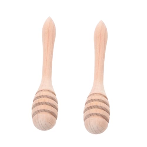 KOCKSHION 2 Piezas Palo de Miel de Madera Cera de Abejas dispensador de Jarabe Vara Utensilio de Madera para Jarabe de Arce palitos para café varitas para Miel Reutilizable