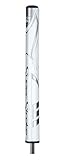 Super Stroke Zenergy Tour 1.0 Putter Grip with 1 Tape Strip (White / Silver)