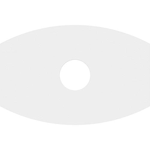 Image of Ekena Millwork CMP34X22KY-07000 Kailey Architectural Grade PVC Contemporary Urethane Ceiling Medallions 34 inchW x 22 5 /8 inchH x 7 inchID x 18 1 /4 inchC x 1 inchP