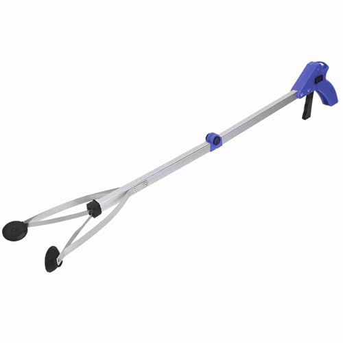 Recolector de basura para jardín con mango azul miniatura 1