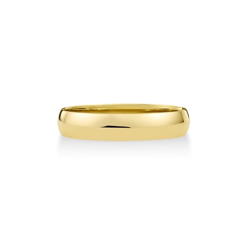 Image of Oxford Ivy 14K /10K Solid Gold 4mm Wedding Band Rings for Women and Men