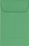 LUXPaper Coin Envelopes, Holiday Green, 2 1/4-Inch x 3 1/2-Inch, 50-Count