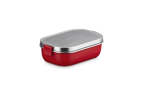 Image of Le Creuset Stainless Steel On The Go Lunch Box, 30 oz., Cerise