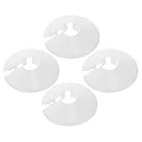 MAGICLULU Wall Split Flange Pipe Cover Plate 4Pcs for Angle Valve and Water Pipe Drain Line Decoration