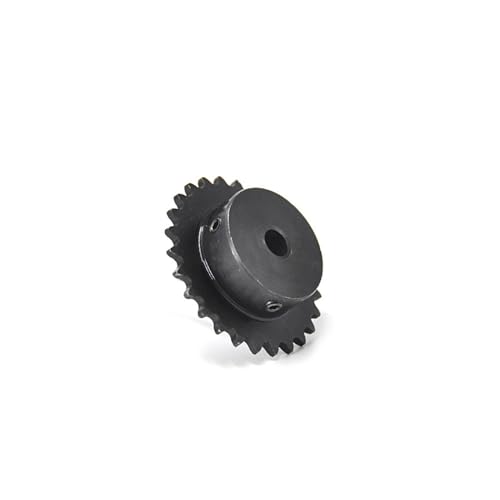 Bevel Gear Pinion Hardware Mechanical 1pcs 04C Chain Gear 45# Steel 25Teeth D Shape Bore Keyway Industrial Sprocket Wheel with Top Wire(14mm Keyway 5x2.3mm)