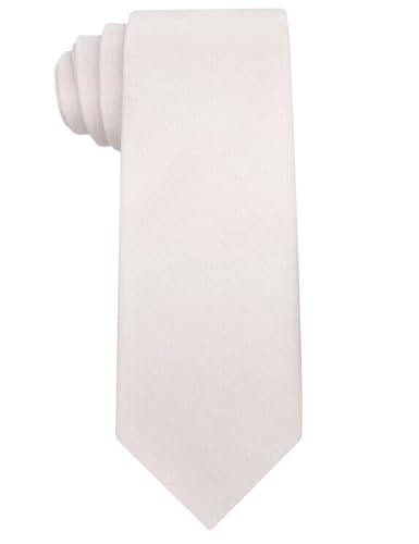Image of Kebocis Mens Solid Color Cotton Necktie for Men