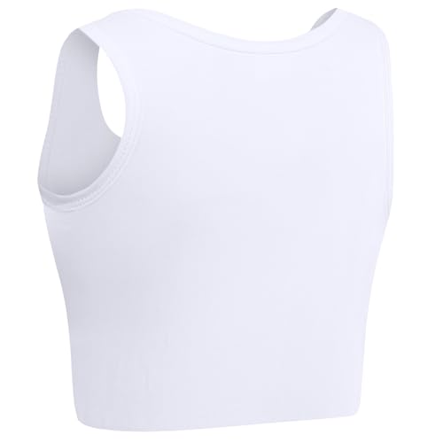 XUJI Transgender FTM Breathable Cotton Elastic Band Colors Chest Binder Tank Top (M-6XL)
