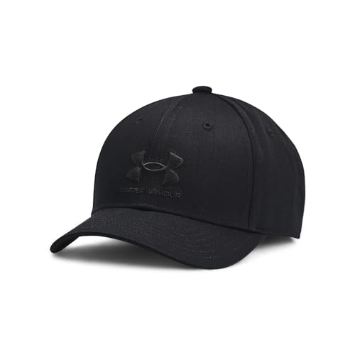 La Mejor Lista de Gorros para Niño Top 10. 35 Under Armour 1381646 Gorra de Entrenamiento Branded Lockup Adj para niño, Unitalla, Color Negro
