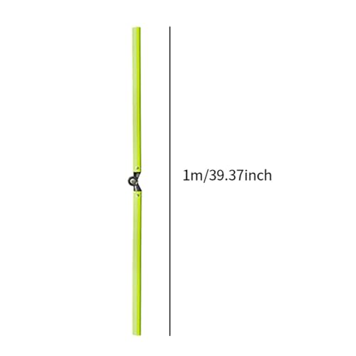 Fancyes Bastão de treinamento de futebol, barreira dobrável, poste de marcação, bastão de agilidade