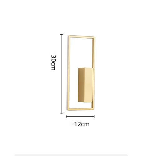 Aplique interior LED 10W dorado para iluminar rincones oscuros en casa 2