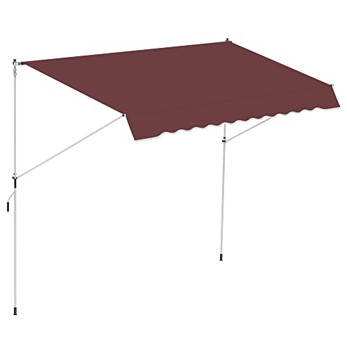 Outsunny Toldo Telescópico 3x1.5m Burdeos