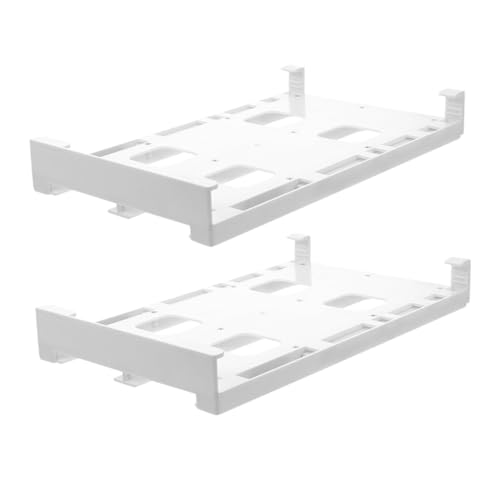 Angoily 2pcs Hanging Soda Can Organizer for Refrigerator Double Row Storage Rack for Diameter Beer and Beverage Cans for Fridge Pantry and Kitchen Cabinets