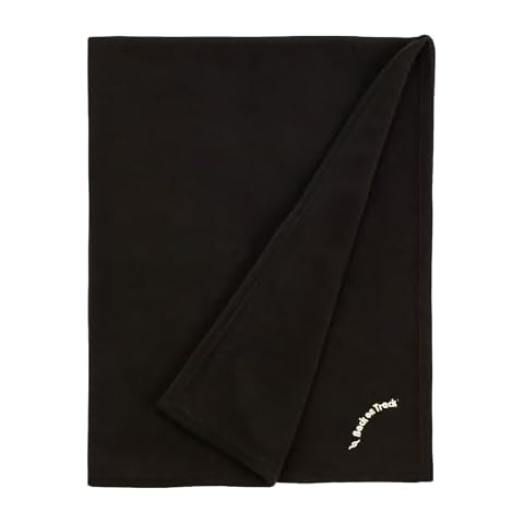 Back on Track Human Fleece Blanket - Lightweight Soft Cozy Multifunctional Bed Blanket Black, 55 1/8" x 78" (140cm x 200cm) - Large Cover