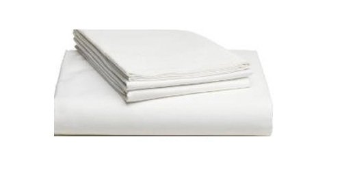 100% EGYPTIAN COTTON WHITE PAIR OF PILLOWCASES 200 THREAD COUNT 48 X 74 CM