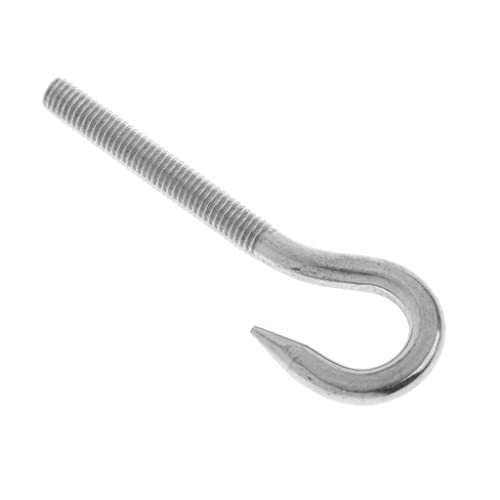 Image of 2xMarine 304 Stainless Steel Hook Bolt Eye Screw Threaded Bolt Boat Parts M4 | Fasteners & Hardware | Screws & Bolts