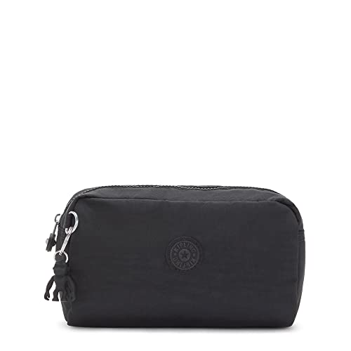 Kipling womens Women's Gleam Cosmetic Bag, Black Noir, 7.25 L x 4.25 H 3.25 D US