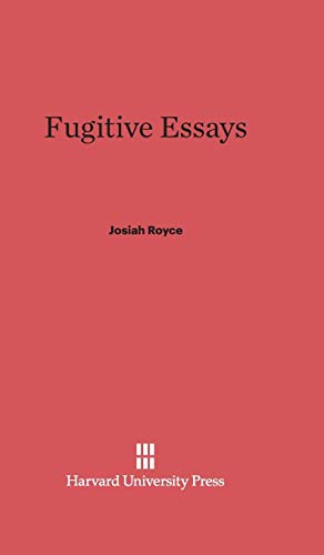 Fugitive Essays view 2