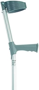 NRS Healthcare Height Adjustable Crutches with Plastic Handle - Pair