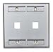 LEVITON 43080-2L2 W/PLT 2-PORT D/G SS ID