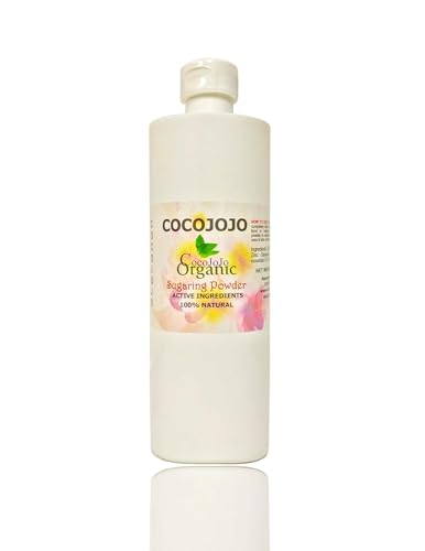 Cocojojo 12 Oz Sterilized Before Waxing Sugaring Hair Removal Powder - Reduce Irritation and Inflammation - Formulated with Peppermint, Eucalyptus and Tea Tree Essential Oil - Natural