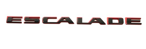 Image of 1Pc Escalade Rear Liftgate Emblem 3D Badge Letter Nameplate Replacement for 2021-2025 Escalade 84787581 86543262 (Red)