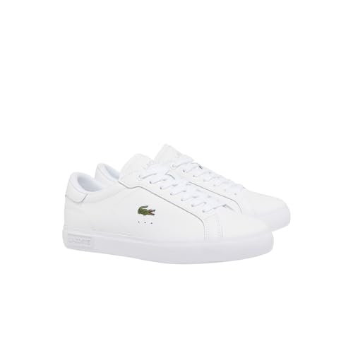 Lacoste Women's Powercourt Sneaker, White/White, 6 by Lacoste - Image 2