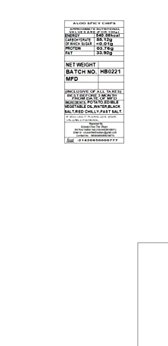 ANUVAN FEEL THE UTSAV indori Namkeen | Potato Chips Spicy | Red Chilli Aloo Chips | Spicy Wafers | Low Fat Masala PATTA Wafer 1000 GM