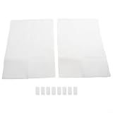 Risveglio Dunstabzugshauben-Fettfilter-Papierbögen, 46 x 32 cm, für schwer entflammbares Vlies, Ersatz-Küchen-Dunstabzugshaube, Weiß, 3 Packungen