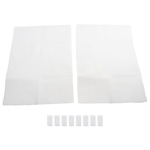 Risveglio Dunstabzugshauben-Fettfilter-Papierbögen, 46 x 32 cm, für schwer entflammbares Vlies, Ersatz-Küchen-Dunstabzugshaube, Weiß, 3 Packungen