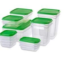 IkeaPruta Food Container, Set of 17, Green